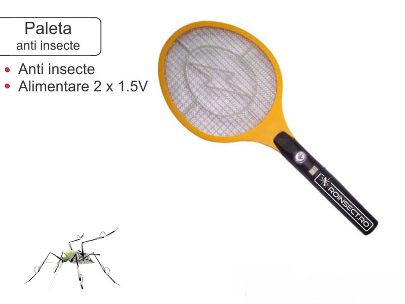 Paleta electrica anti insecte  